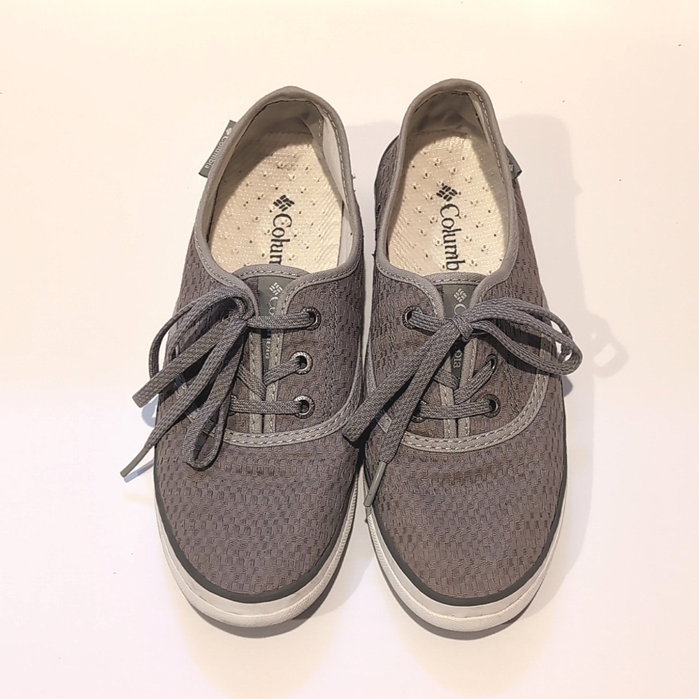 Columbia womens vulc n vent lace canvas sneakers sz 7 /38